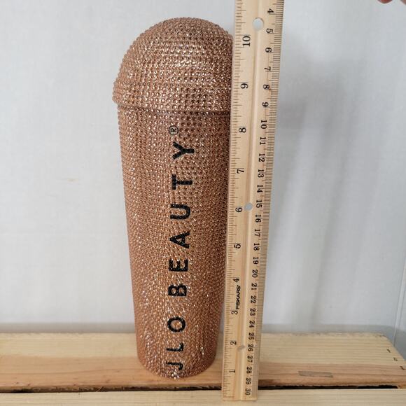 RARE JLO Beauty Gold Bling Tumbler w/ Dome Lid (NO Straw) - Picture 6 of 9